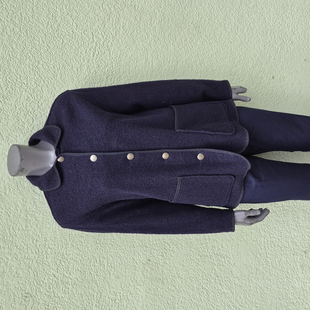 Woolrich (USA) Ladies Pure Textured Wool Classic Navy Blazer/Jacket